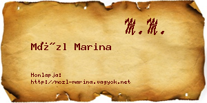 Mözl Marina névjegykártya
